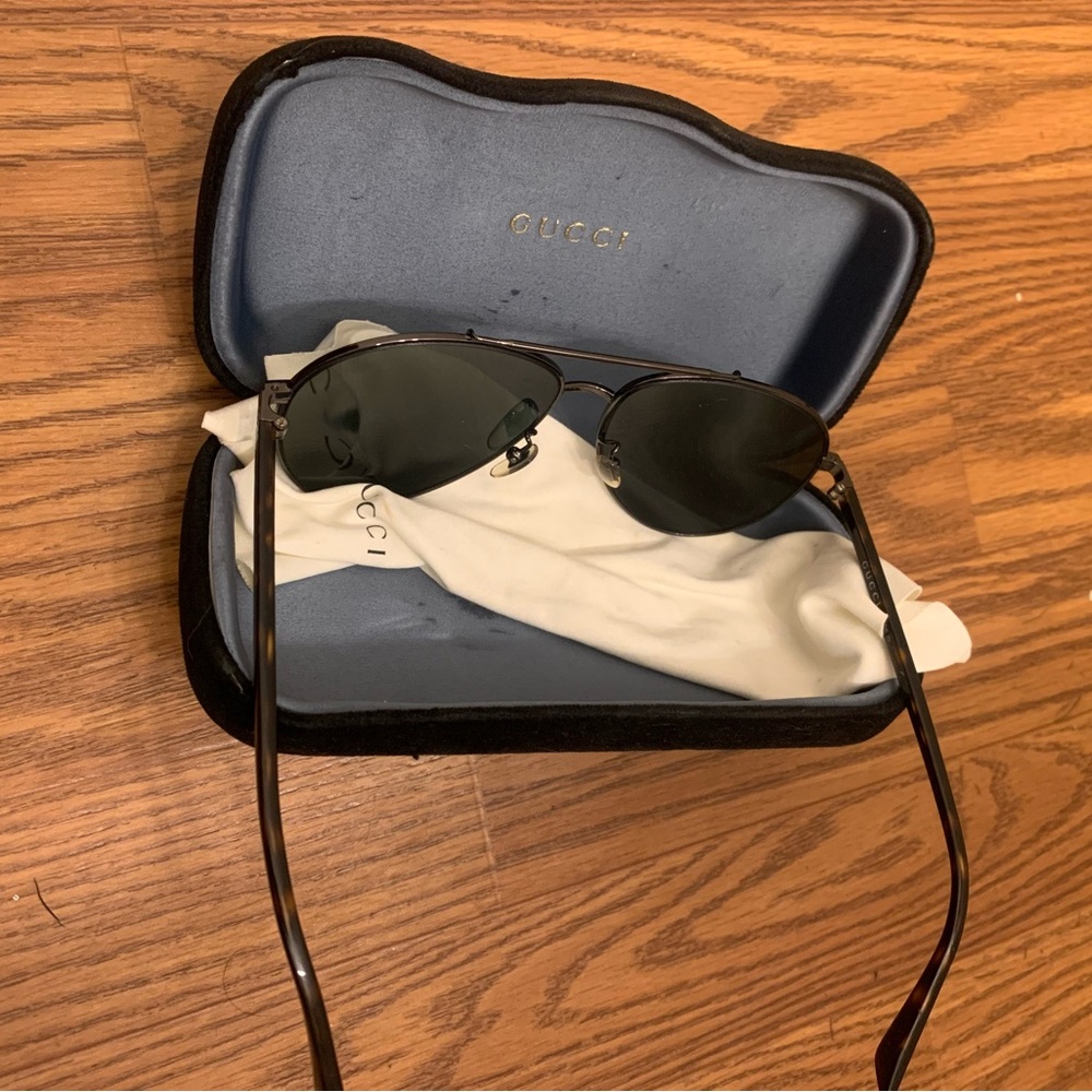 Gucci Aviator Sunglasses, Silver - Picture 5 of 8